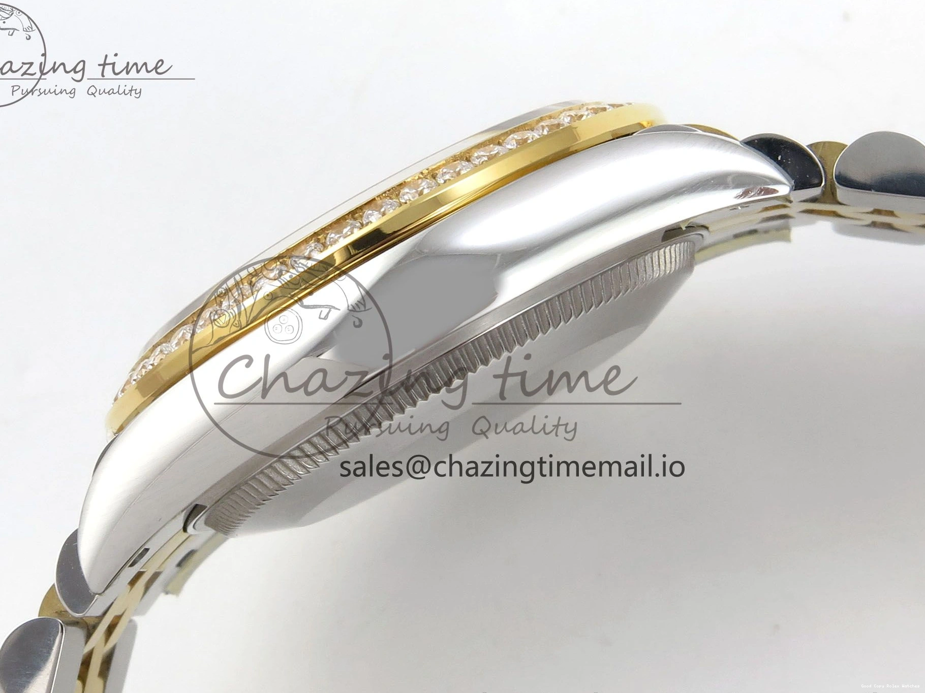 Good Copy Rolex Watches YG Diamonds Steel Bracelet 31 Jubilee THBF YG DateJust 1:1 Dial Edition Bezel SS 278383RBR 904L HZ Vibrant on Best 46 Diamonds Cal. 1220